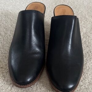 Madewell Black Leather Women's Mules